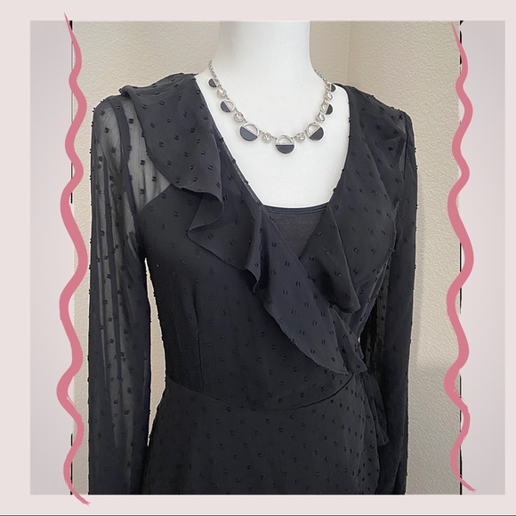 NWT | FOREVER 21 | Polka Dot Wrap Mini Dress - Picture 3 of 5